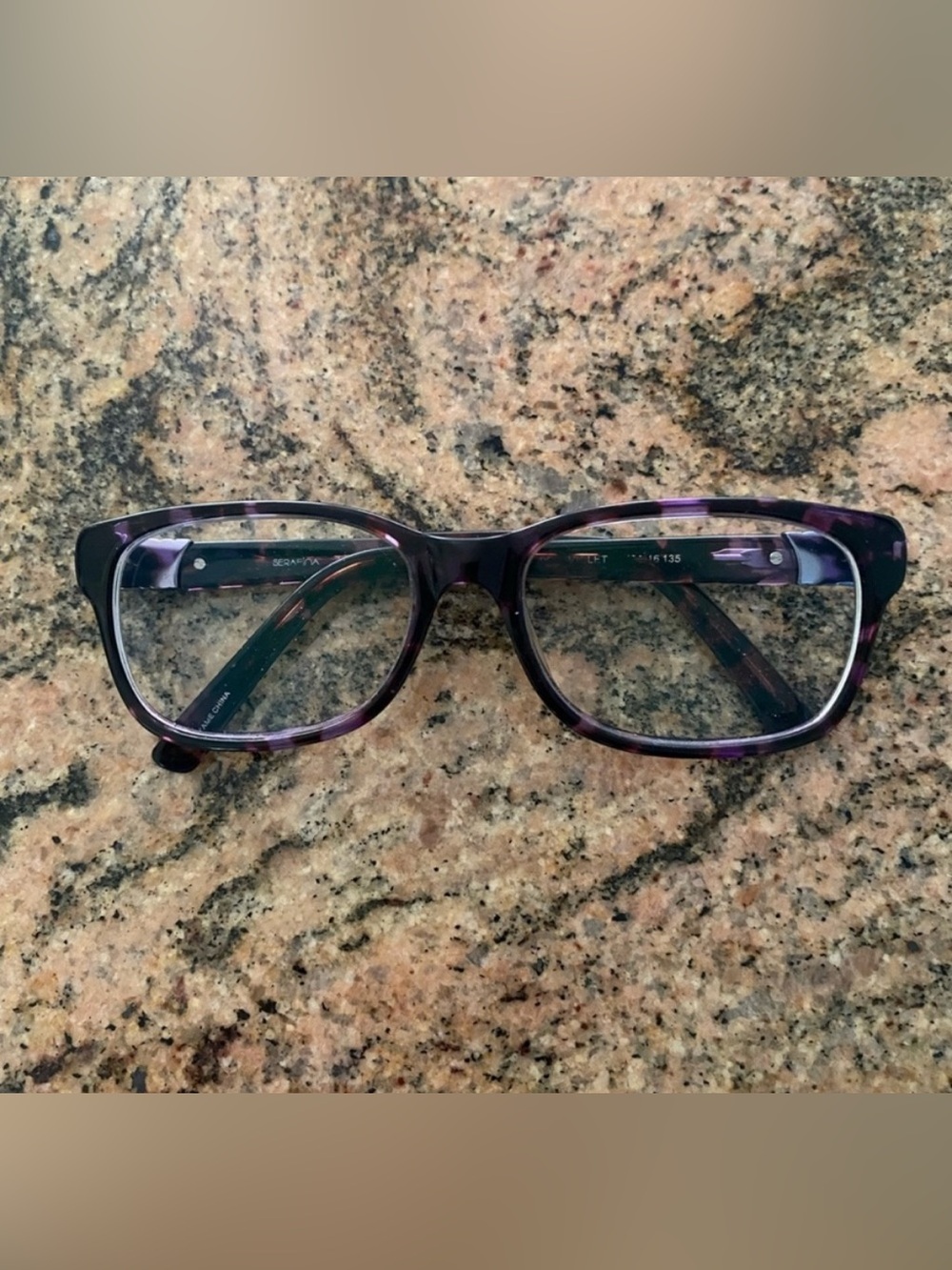 Serafina Hope Violet Tortoise Eyeglasses - 52-16-135